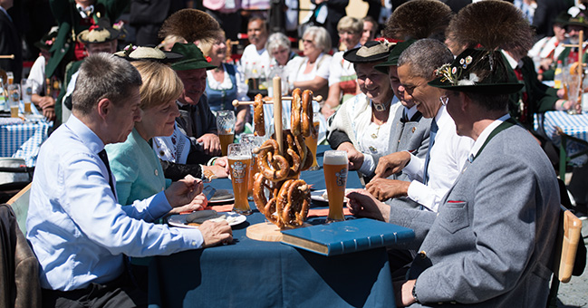 Bundeskanzlerin Merkel und US-Präsident Obama treffen sich in Krün.